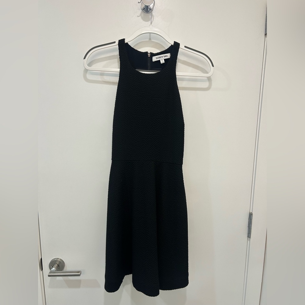 Elizabeth and James Black A Line Mini Dress | Size 4